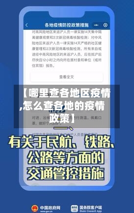【哪里查各地区疫情,怎么查各地的疫情政策】