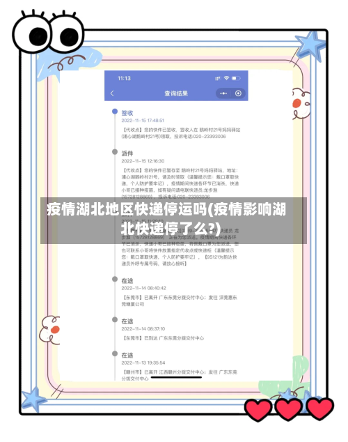 疫情湖北地区快递停运吗(疫情影响湖北快递停了么?)