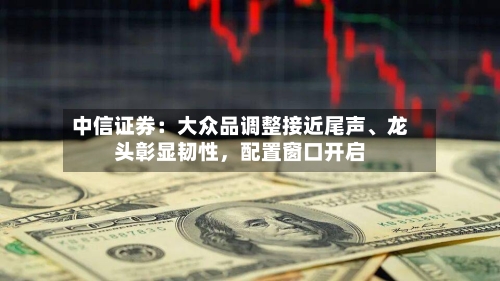 中信证券：大众品调整接近尾声、龙头彰显韧性，配置窗口开启