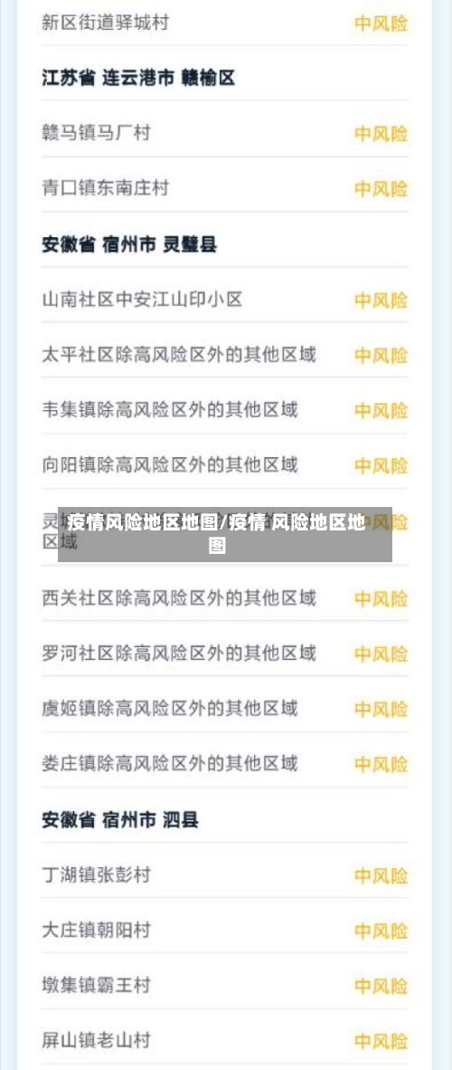 疫情风险地区地图/疫情 风险地区地图