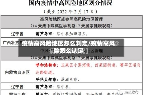 疫情高风险地区怎么判定/疫情高风险怎么认定