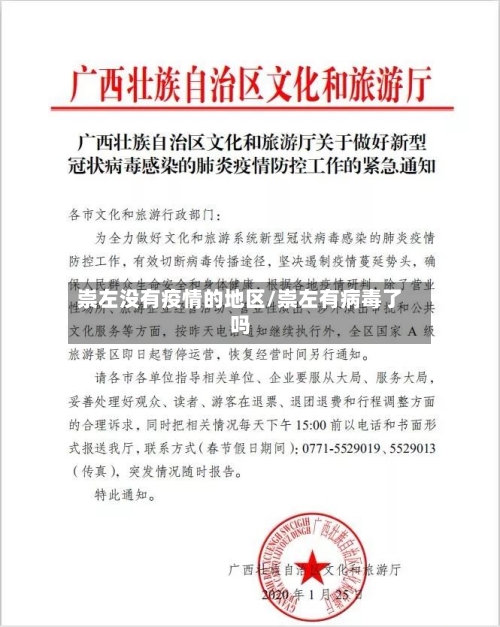 崇左没有疫情的地区/崇左有病毒了吗
