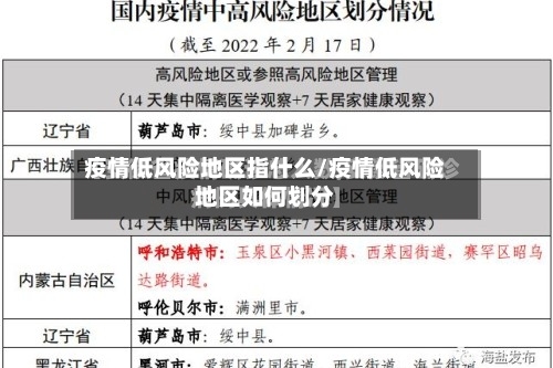 疫情低风险地区指什么/疫情低风险地区如何划分