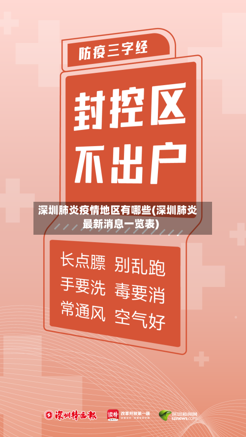 深圳肺炎疫情地区有哪些(深圳肺炎最新消息一览表)