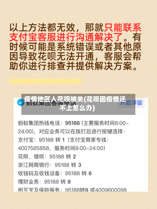 疫情地区人花呗被关(花呗因疫情还不上怎么办)