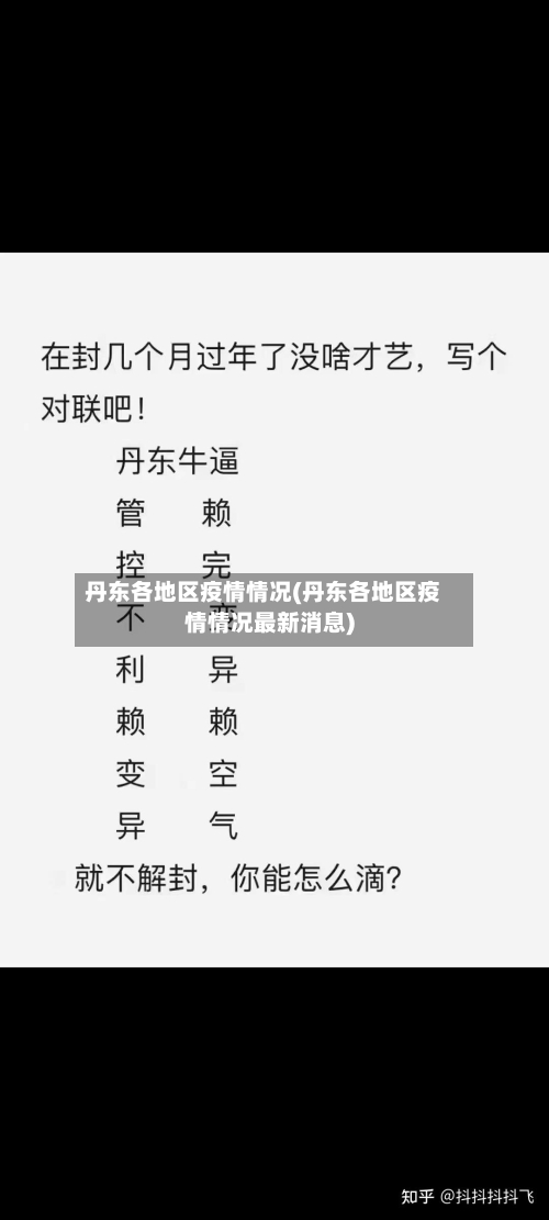 丹东各地区疫情情况(丹东各地区疫情情况最新消息)