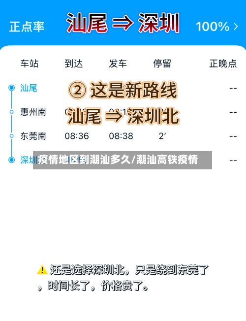 疫情地区到潮汕多久/潮汕高铁疫情
