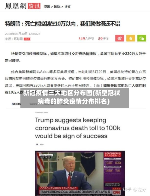新冠疫情三大地区分布图(新型冠状病毒的肺炎疫情分布排名)