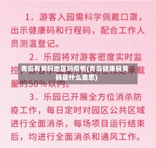 青岛有黄码地区吗疫情(青岛健康码黄码是什么意思)