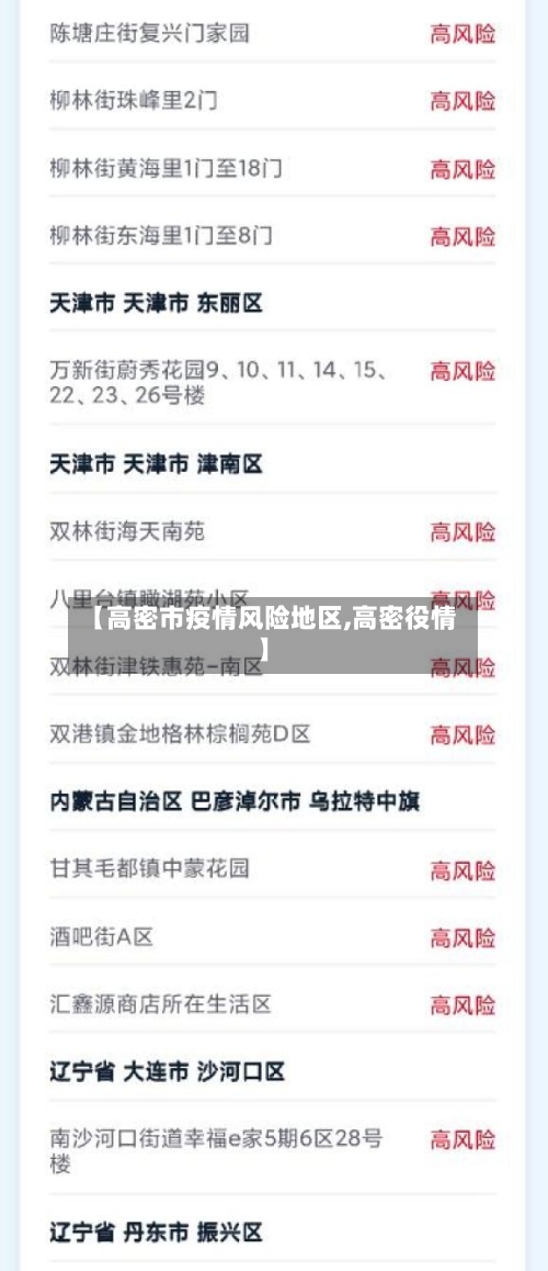 【高密市疫情风险地区,高密役情】
