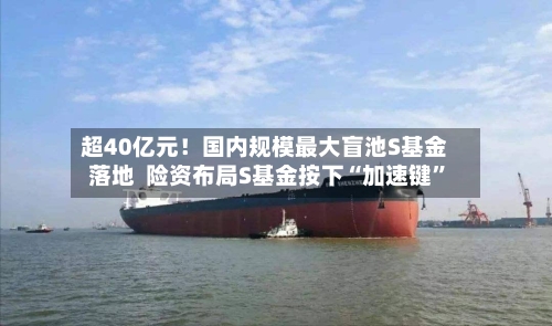 超40亿元!国内规模最大盲池S基金落地 险资布局S基金按下“加速键”