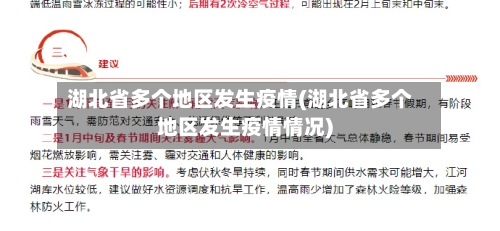 湖北省多个地区发生疫情(湖北省多个地区发生疫情情况)